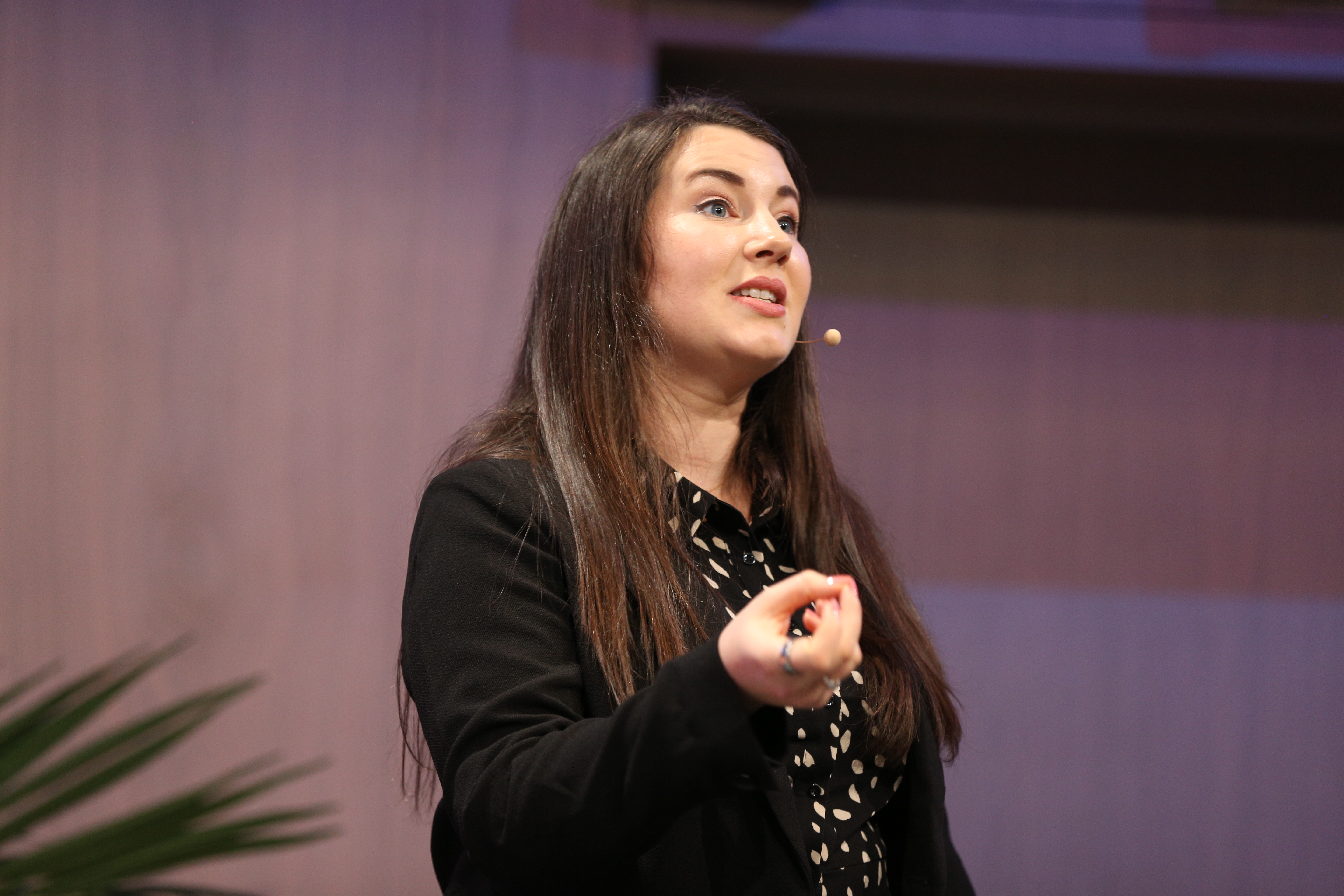 Áine Maher speaking